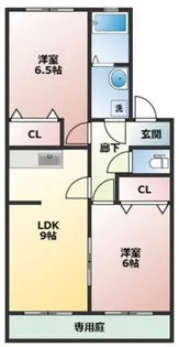 フォーシーズンズ秋【1階】の間取り