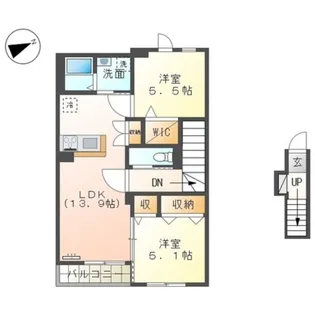 ヴァンベール【2階】の間取り