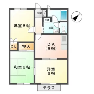 グリーンパーク松原【2階】の間取り