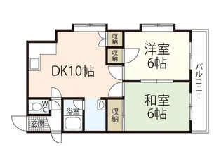 広島県広島市西区山手町【マンション】の間取り