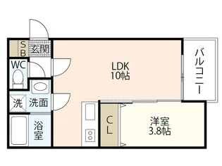 COCOAS廿日市駅前【1階】の間取り