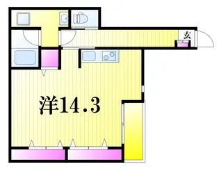 カミュー松戸北小金【1階】の間取り