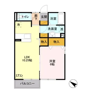 モンタンヴェール【2階】の間取り