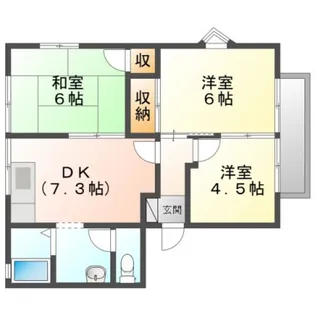 まめばたけ【2階】の間取り