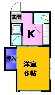 中溝荘(稲毛東)【2階】の間取り