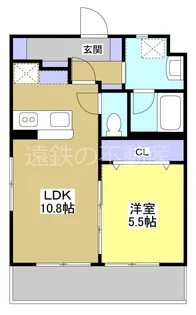 シャウレー小松【4階】の間取り