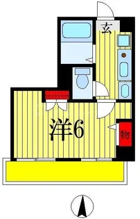 プレステージ千葉【8階】の間取り