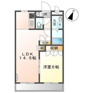クラネットB【2階】の間取り