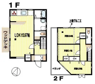 神奈川県相模原市南区相模大野7【一戸建】の間取り