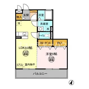 PRINCESS I・II【3階】の間取り