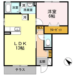 神奈川県小田原市扇町5【アパート】の間取り