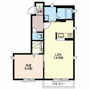 岐阜県岐阜市野一色1【アパート】の間取り