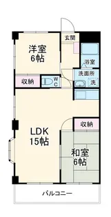 ロイヤルヒルズ春日部【2階】の間取り