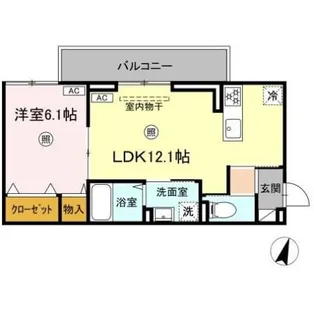 ロイヤルタウン八戸【2階】の間取り