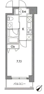 カスタリア中目黒【4階】の間取り