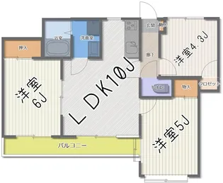 神奈川県川崎市多摩区菅5【マンション】の間取り