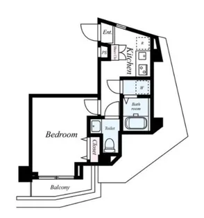 スカイコート市ヶ谷柳町【9階】の間取り