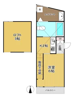 東京都中野区中央4【マンション】の間取り