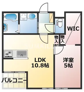 熊本県熊本市北区龍田8【アパート】の間取り