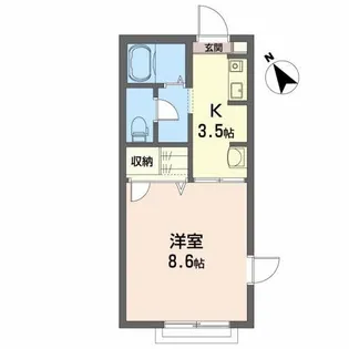 シャーメゾンN【2階】の間取り