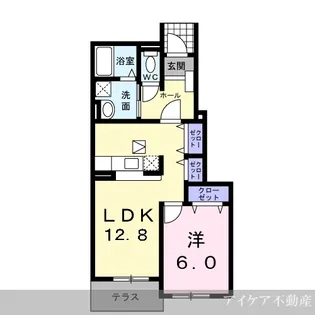 徳島県名西郡石井町石井字石井【アパート】の間取り