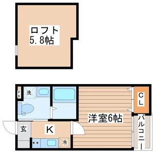 AHIMSA アヒムサ【2階】の間取り