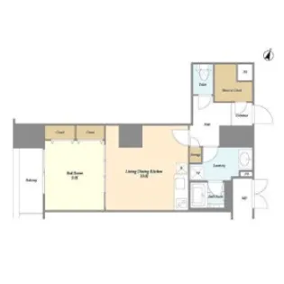 グランハイツ高田馬場 手半額 常時ゴミ出可 1階みずほ セキュリティ高【9階】の間取り