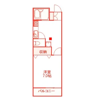 第8アサヒハイツ【1階】の間取り