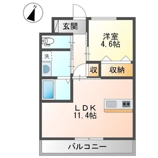 ソレイアード【1階】の間取り
