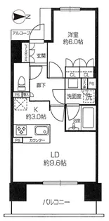 ロジュマンタワー梅田【11階】の間取り