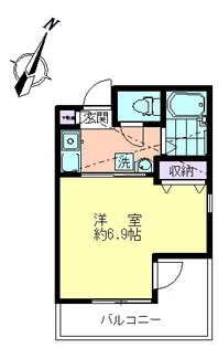 ラビングパレス西武柳沢【3階】の間取り