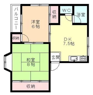 ルシオール田島【1階】の間取り