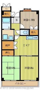 ウイング朝霞台【3階】の間取り