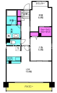 大阪府豊中市新千里西町2【マンション】の間取り
