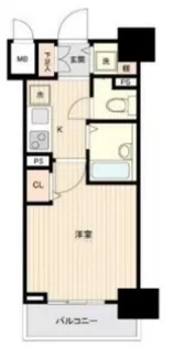 ガラ・グランディ日本橋【7階】の間取り