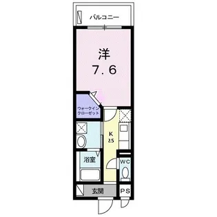 1Kの間取り画像
