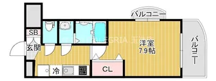大阪府大阪市東成区中本1【マンション】の間取り
