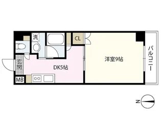 段原ヤマガタビル【4階】の間取り