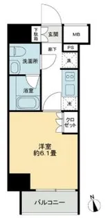 東京都品川区東五反田3【マンション】の間取り