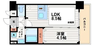 プレサンス高津公園ディオ【10階】の間取り