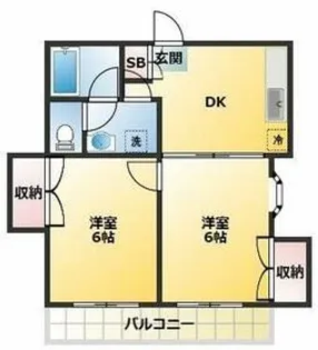 コーポサニー【2階】の間取り