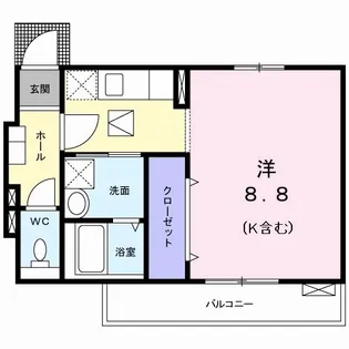 東京都八王子市大塚【アパート】の間取り