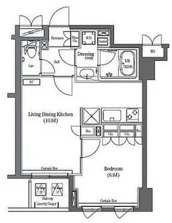 コンフォリア日本橋【2階】の間取り
