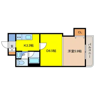 北海道千歳市千代田町6【マンション】の間取り