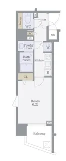 ガラ・ステーション岩本町North【9階】の間取り