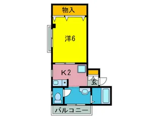 サンハイツ岡II【2階】の間取り