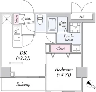 KDXレジデンス町田NORTH【3階】の間取り