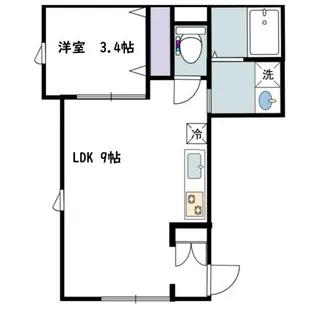 カバリーノ小田原【2階】の間取り