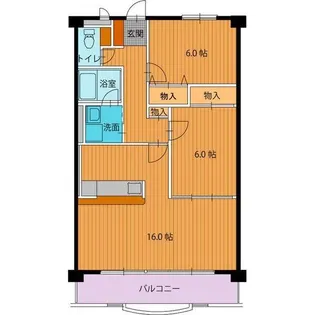 岐阜県可児市大森【マンション】の間取り