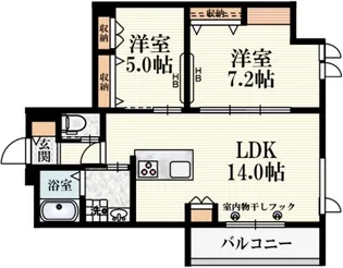 アルテア桃井【2階】の間取り
